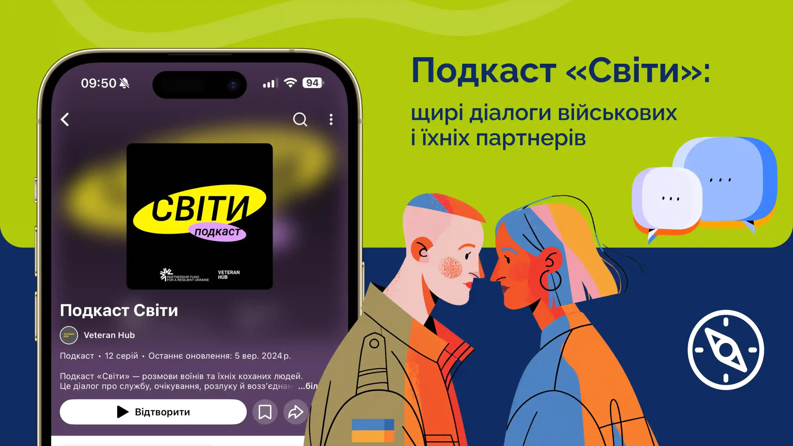 Серія розмов «Світи» – щирі діалоги військових і їхніх партнерів про війну та стосунки